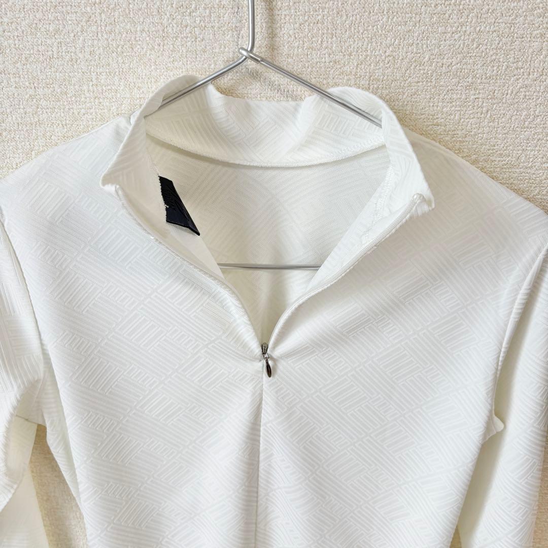 【美品】UNITED ARROWS Golf モックネックシャツ ホワイト　S