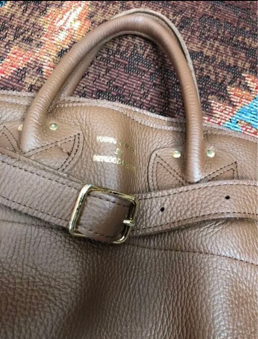 YOUNG&OLSEN ヤングアンドオルセン　別注エンボスレザートート