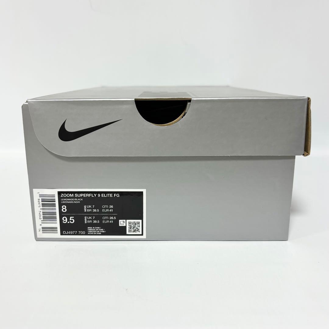 新品 ナイキ マーキュリアル スーパーフライ 9 エリート レモネード 26.0