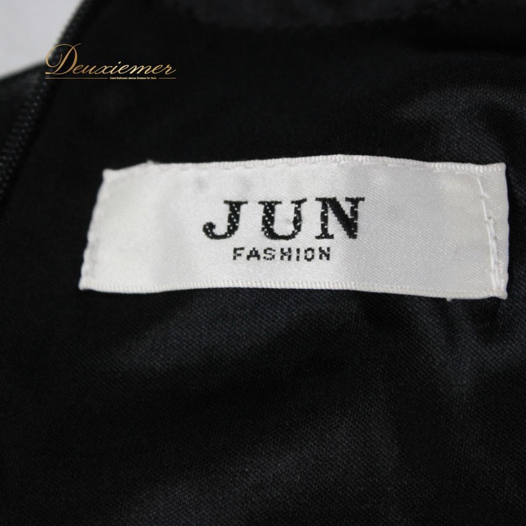 【美品 社交ダンス衣装】ワンピース ドレス JUN FASHION 赤 黒