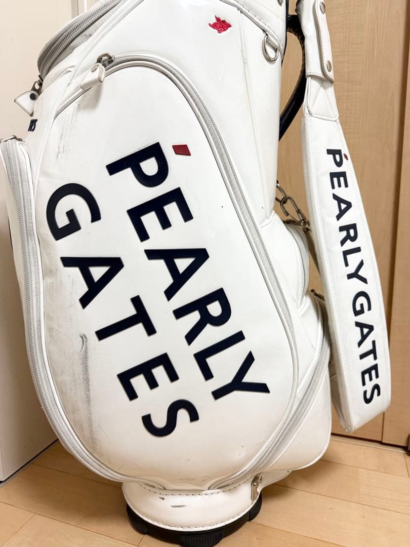 完売★パーリーゲイツ★キャディバッグ★ゴルフ★ゴルフバッグ★エナメル★レア★白