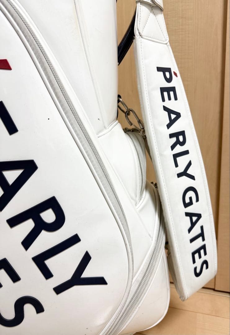 完売★パーリーゲイツ★キャディバッグ★ゴルフ★ゴルフバッグ★エナメル★レア★白