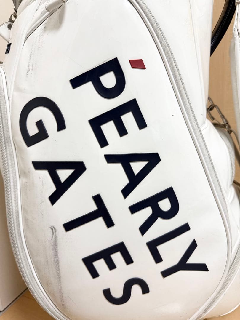 完売★パーリーゲイツ★キャディバッグ★ゴルフ★ゴルフバッグ★エナメル★レア★白