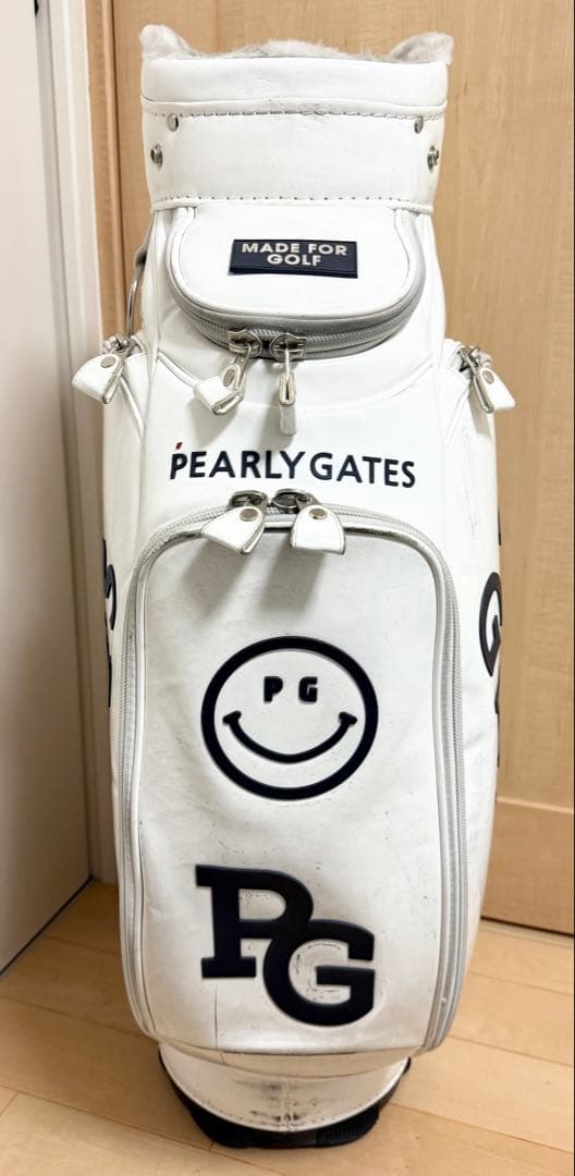 完売★パーリーゲイツ★キャディバッグ★ゴルフ★ゴルフバッグ★エナメル★レア★白