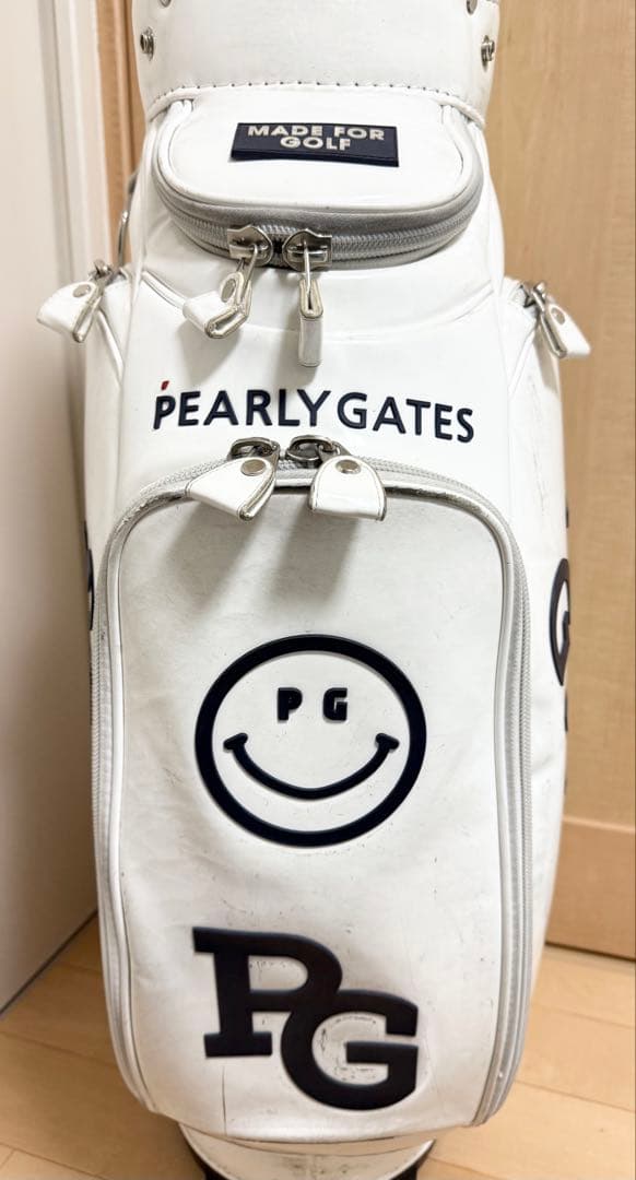 完売★パーリーゲイツ★キャディバッグ★ゴルフ★ゴルフバッグ★エナメル★レア★白