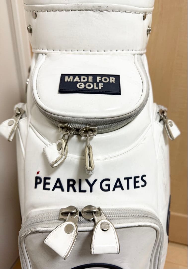 完売★パーリーゲイツ★キャディバッグ★ゴルフ★ゴルフバッグ★エナメル★レア★白