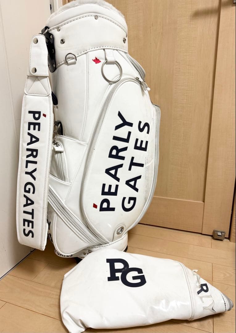 完売★パーリーゲイツ★キャディバッグ★ゴルフ★ゴルフバッグ★エナメル★レア★白