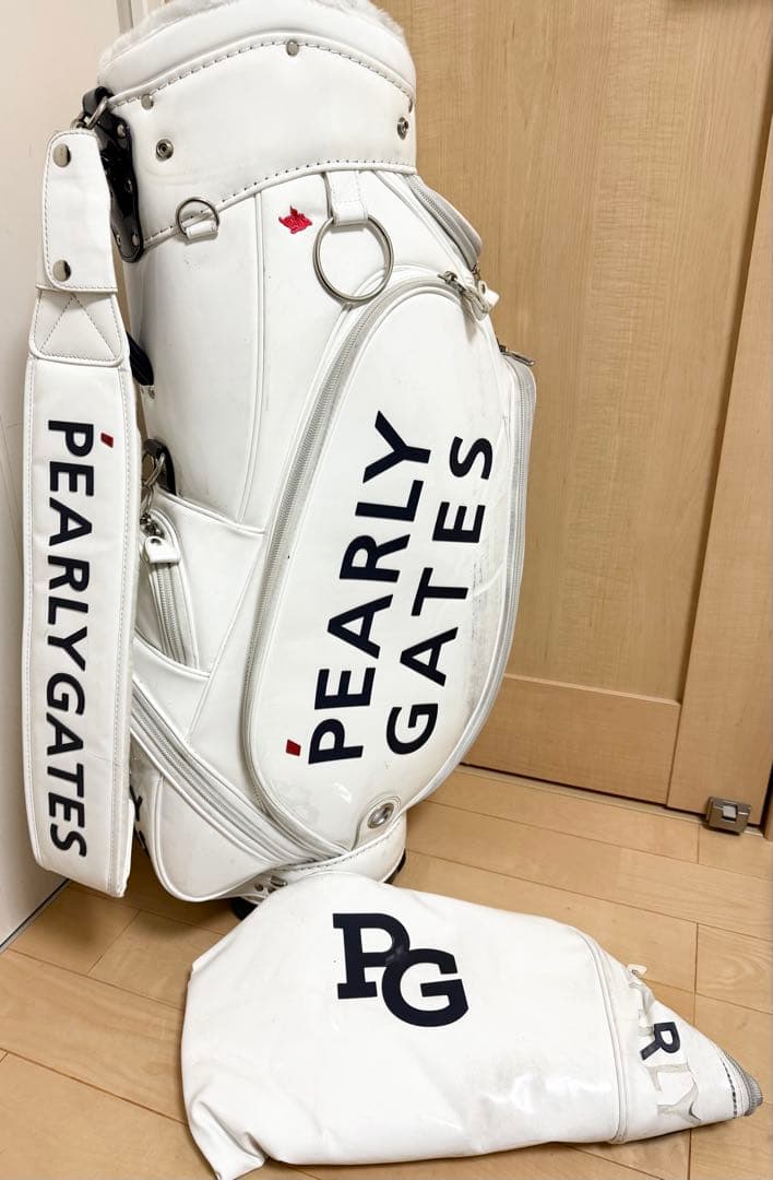 完売★パーリーゲイツ★キャディバッグ★ゴルフ★ゴルフバッグ★エナメル★レア★白