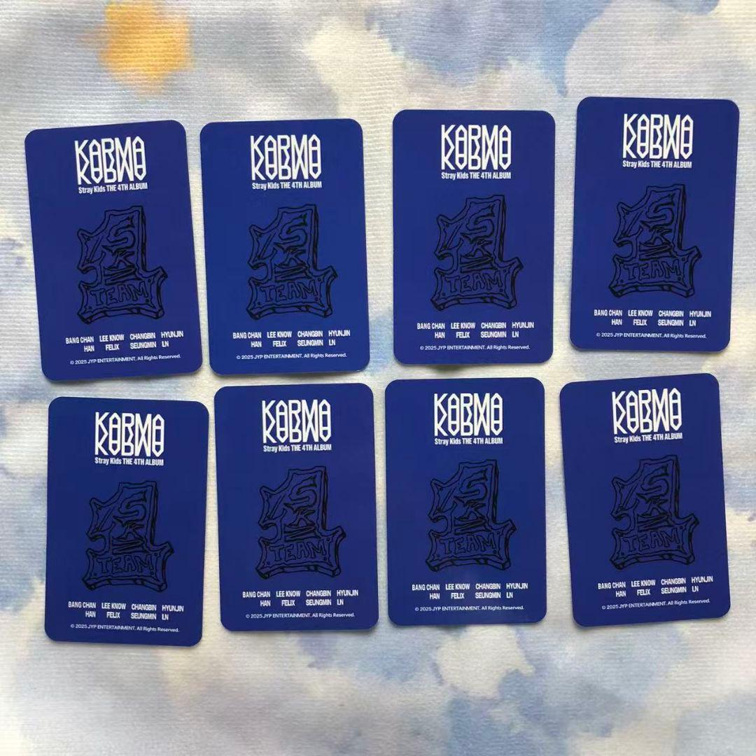 Straykids KARMA ポップアップ ユニフォーム トレカ 8枚