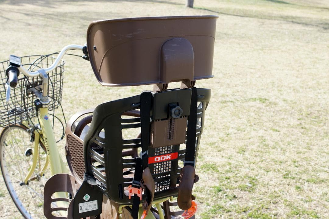 【大阪手渡】希少イエロー！ブリヂストン電動自転車/子乗せ/整備済/大容量バッテリ