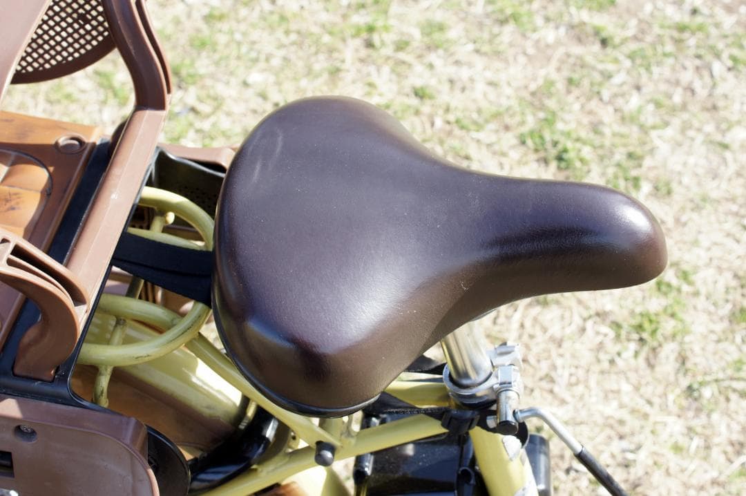 【大阪手渡】希少イエロー！ブリヂストン電動自転車/子乗せ/整備済/大容量バッテリ