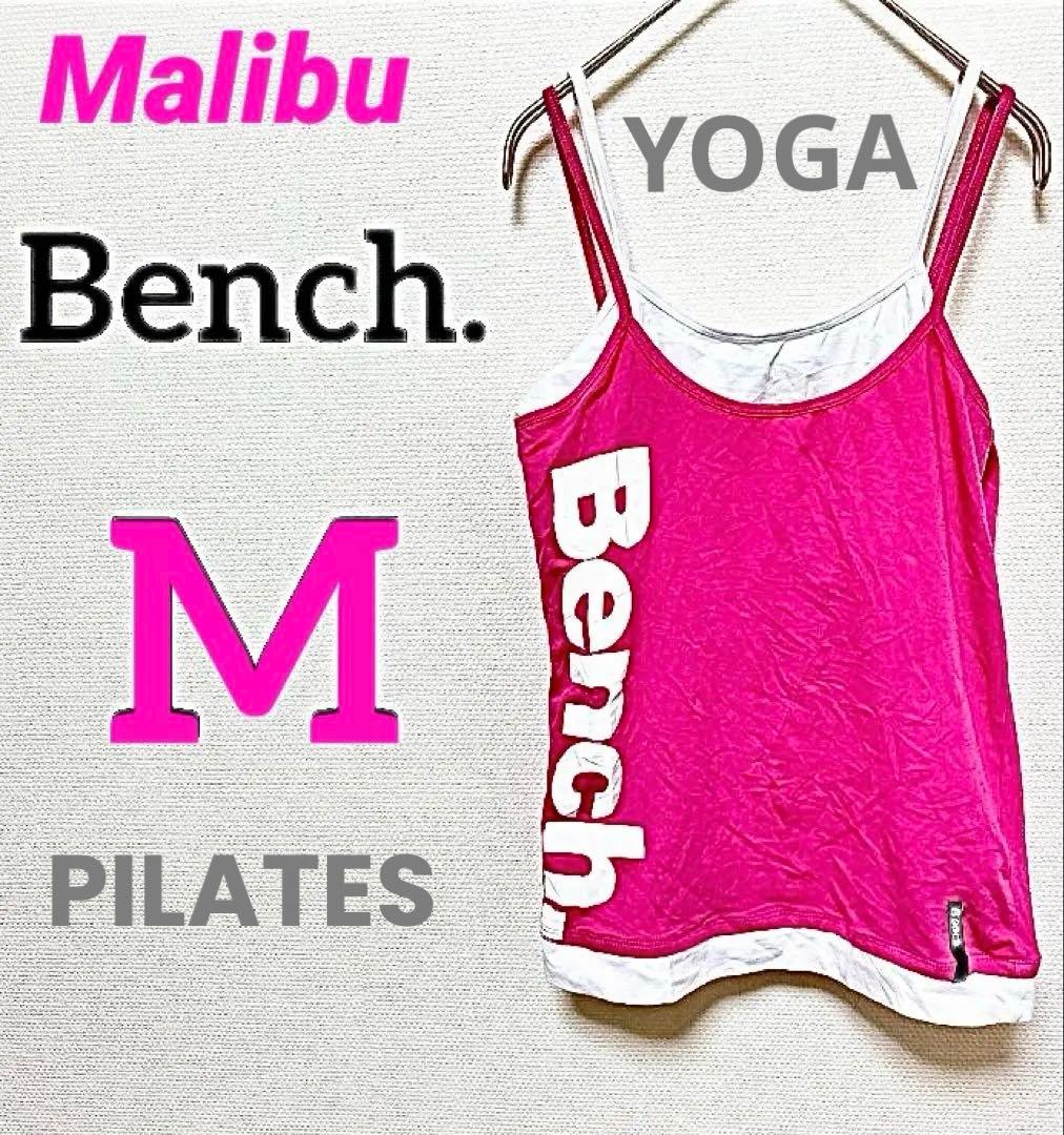 Bench. 【M】 ピンク タンクトップ YOGA エクササイズ トレーニング