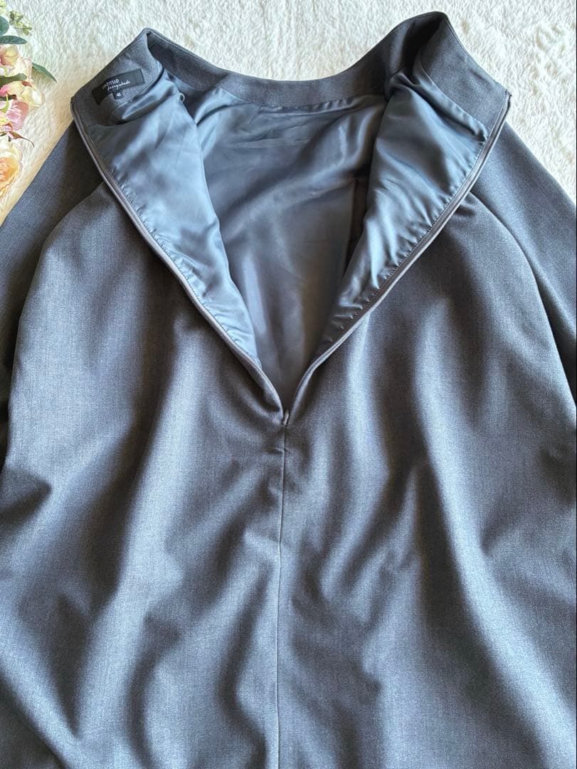 アンタイトル大きいサイズ　ゆったり春ワンピース 日本製size48 3L 極美品