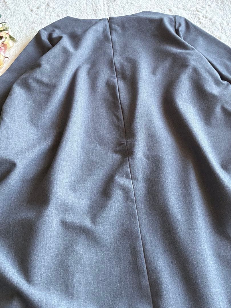 アンタイトル大きいサイズ　ゆったり春ワンピース 日本製size48 3L 極美品