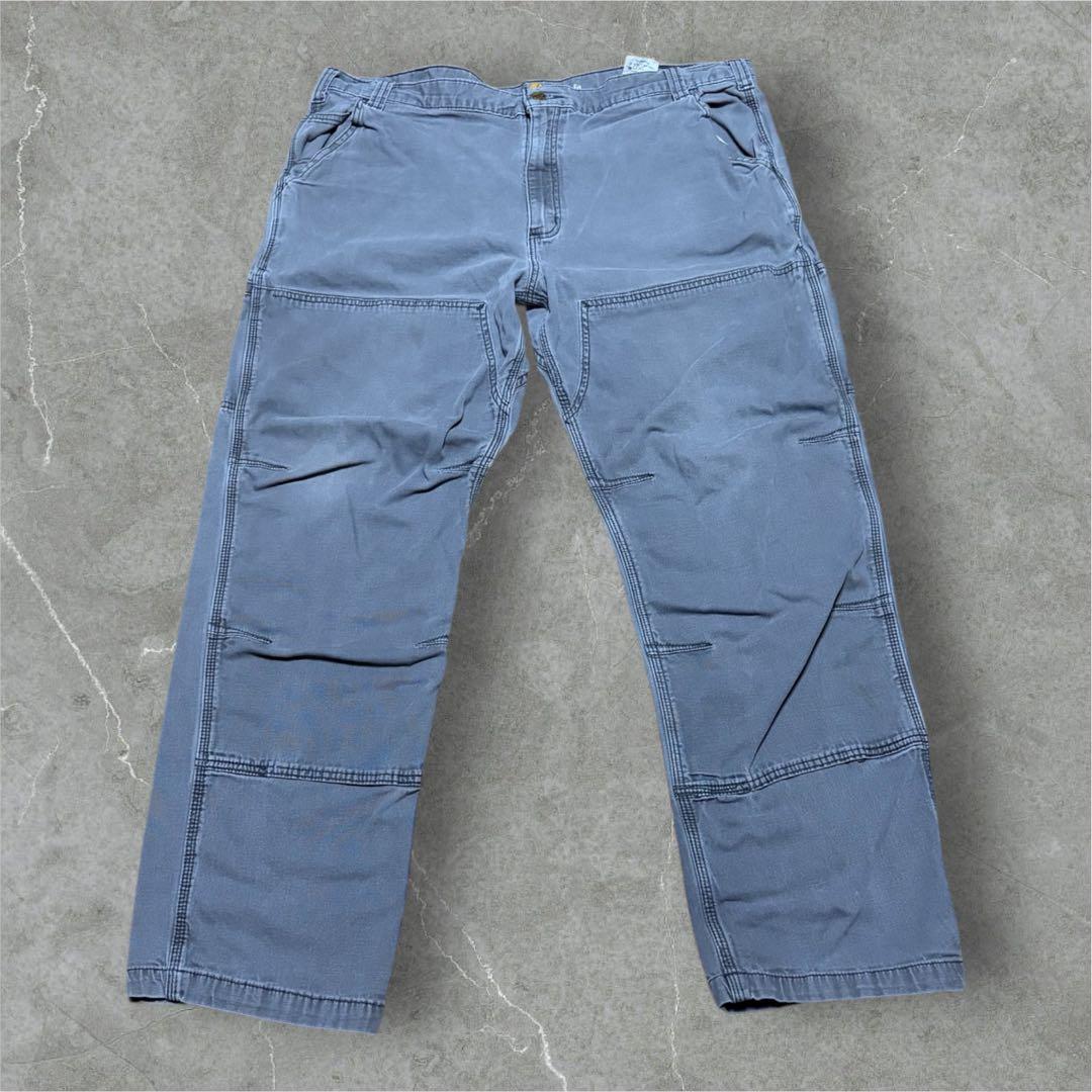 carharttダブルニーペインターパンツ42×32カーハートグレービッグサイズ