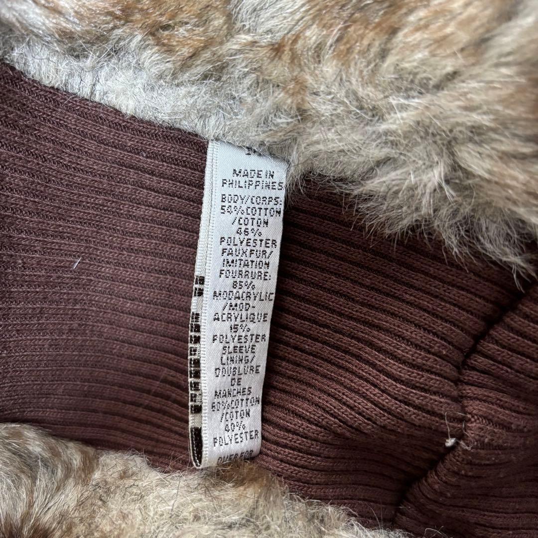 【ABERCROMBIE アバクロ】　ファーパーカー　厚手　Y2K ダブルジップ