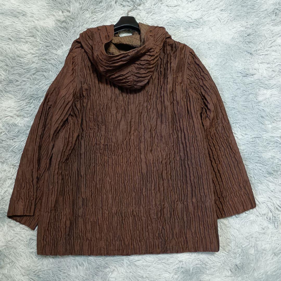 定価10万以上【沙羅 森羅万象】シルク100％ フードコート 凹凸加工 武藤守広