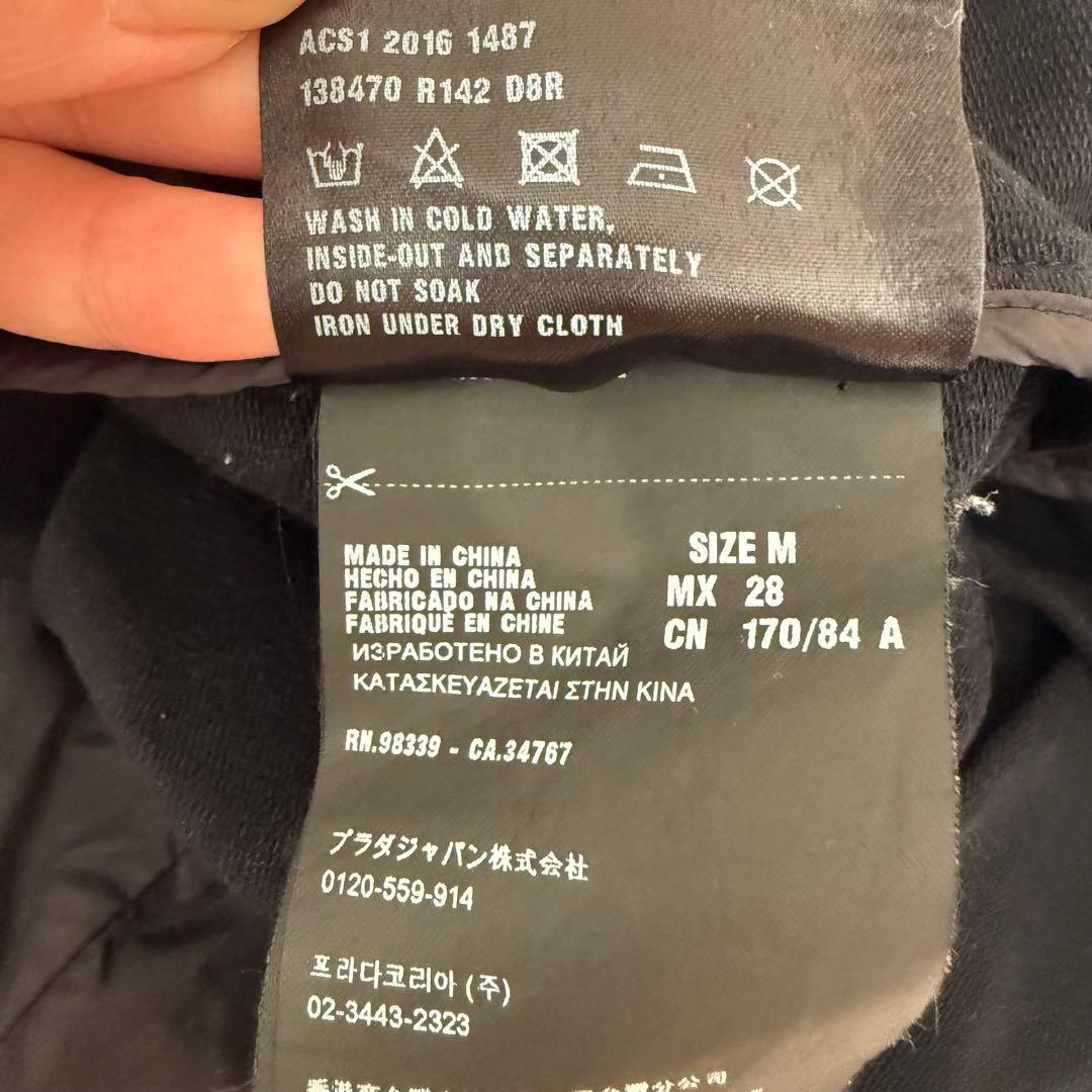 PRADA SPORTS プラダ フルジップパーカー/ナイロンコンビ Mサイズ