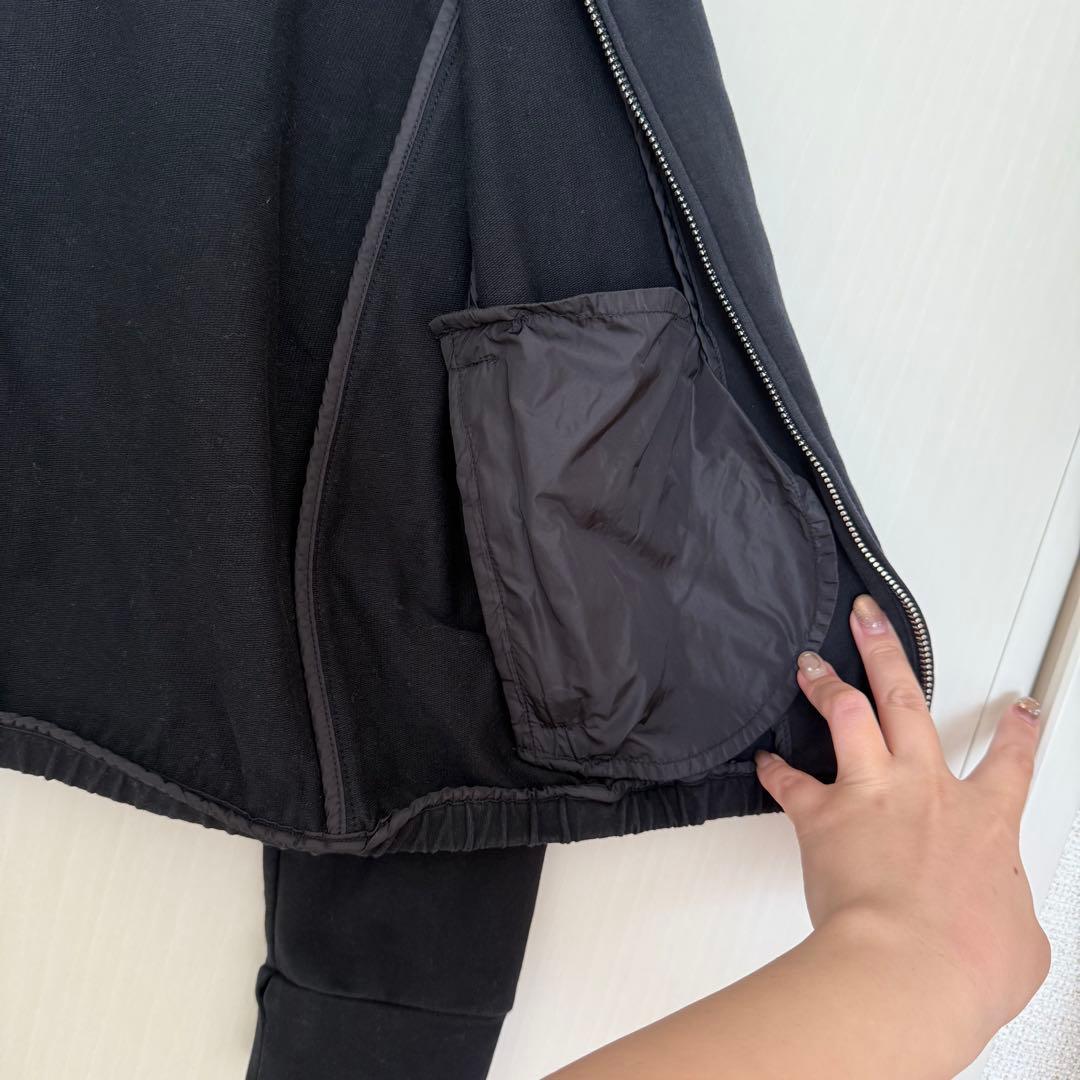 PRADA SPORTS プラダ フルジップパーカー/ナイロンコンビ Mサイズ