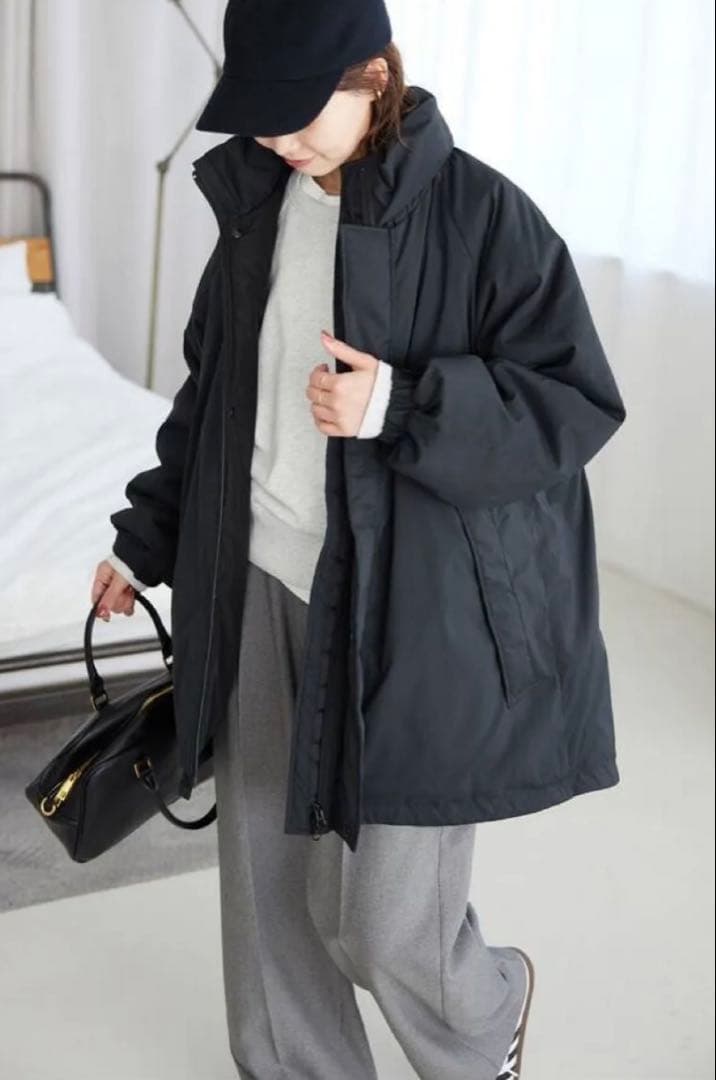 SLOBE IENA ウォッシャブル中綿モンスターパーカーブルゾン