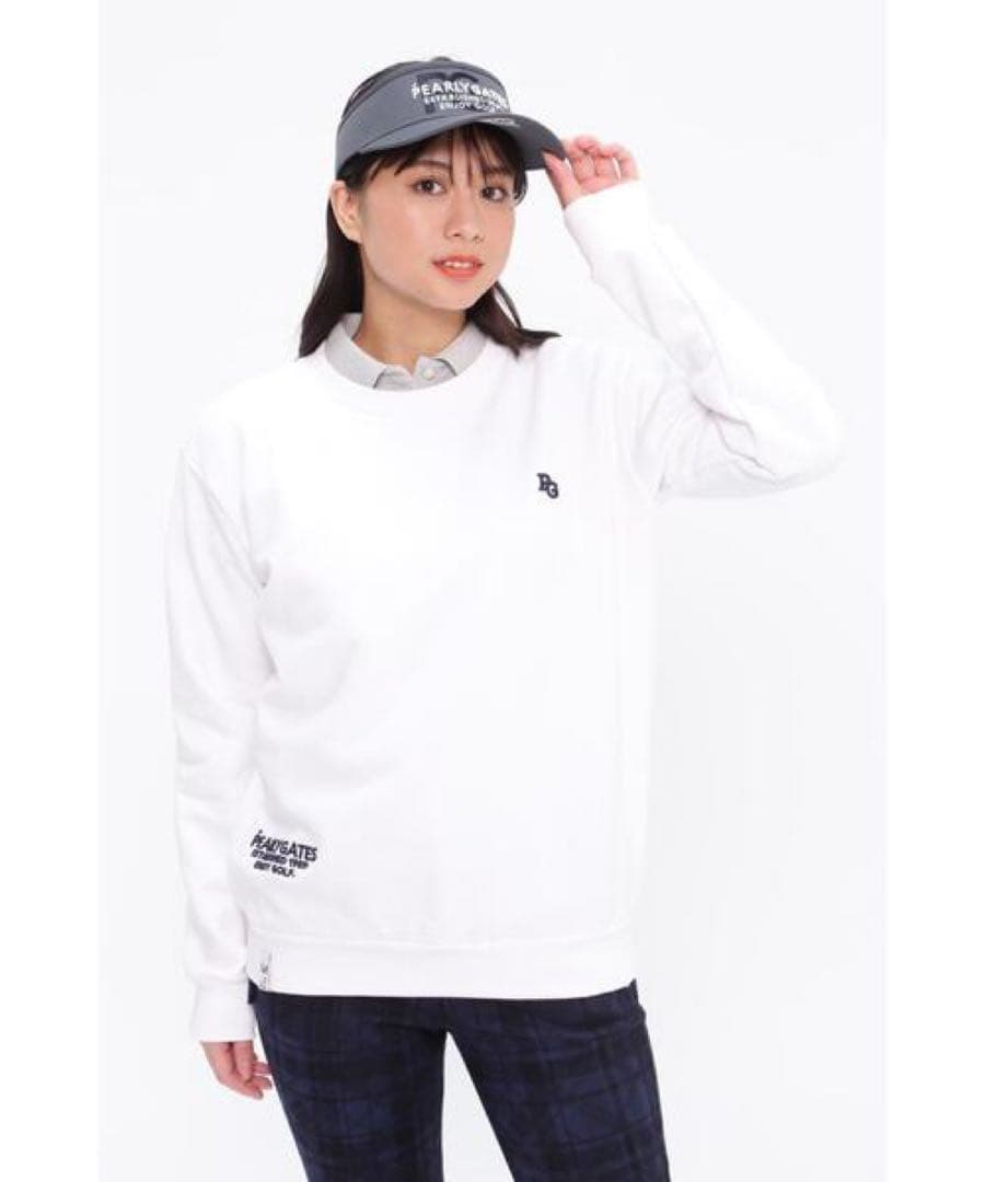 PEARLY GATES 35th コットン裏毛 クルーネックプルオーバー