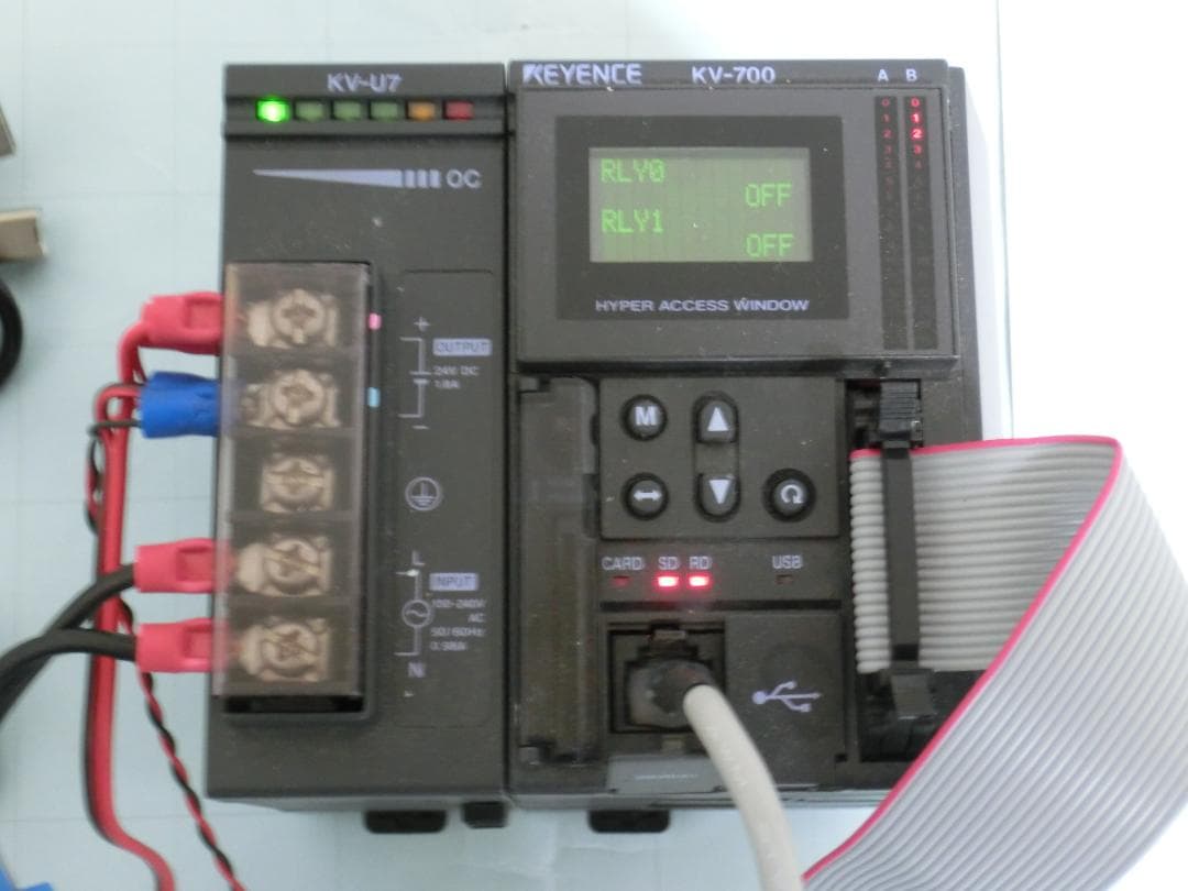 キーエンス　PLC KV700 タッチパネル VT3-W4 学習キット 初心者