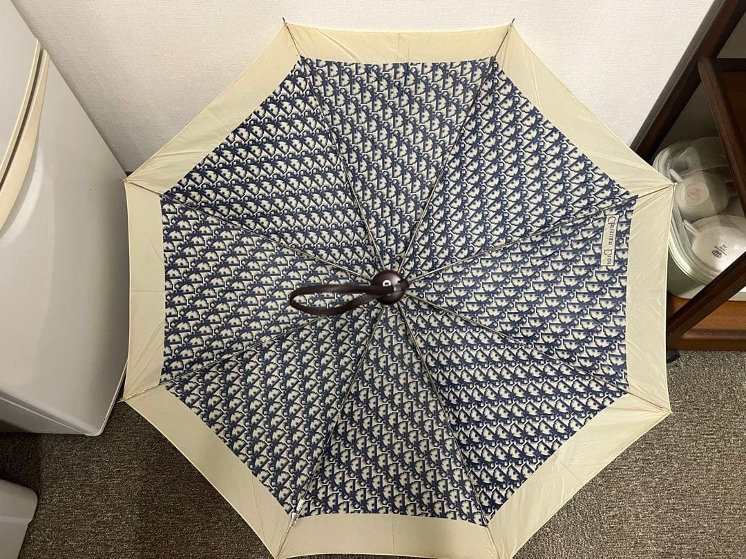 Christian Diorロゴ柄 トロッター 折り畳み傘収納ケース付