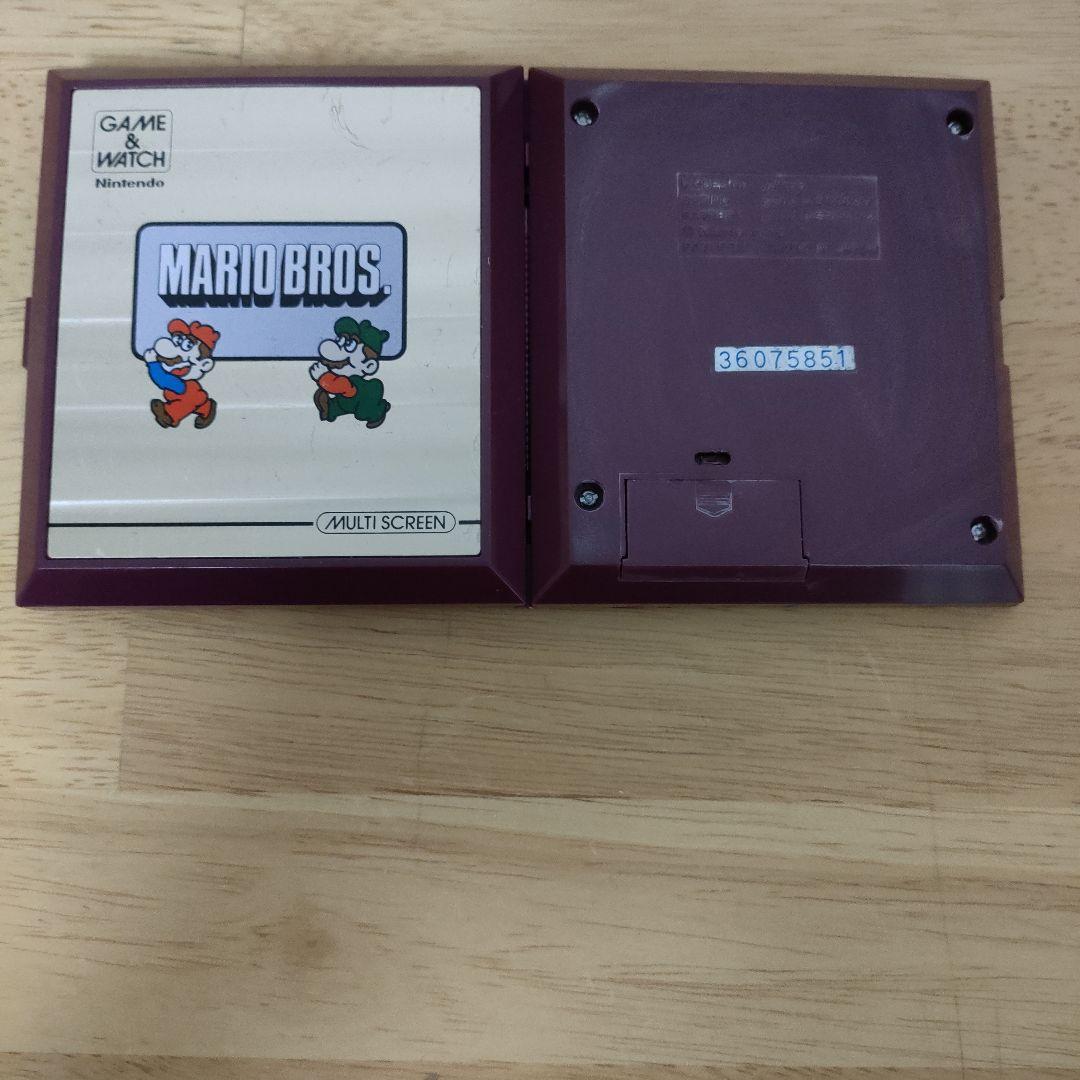 ゲームアンドウォッチ マリオブラザーズ　任天堂　ニンテンドー　メンテナンス済み
