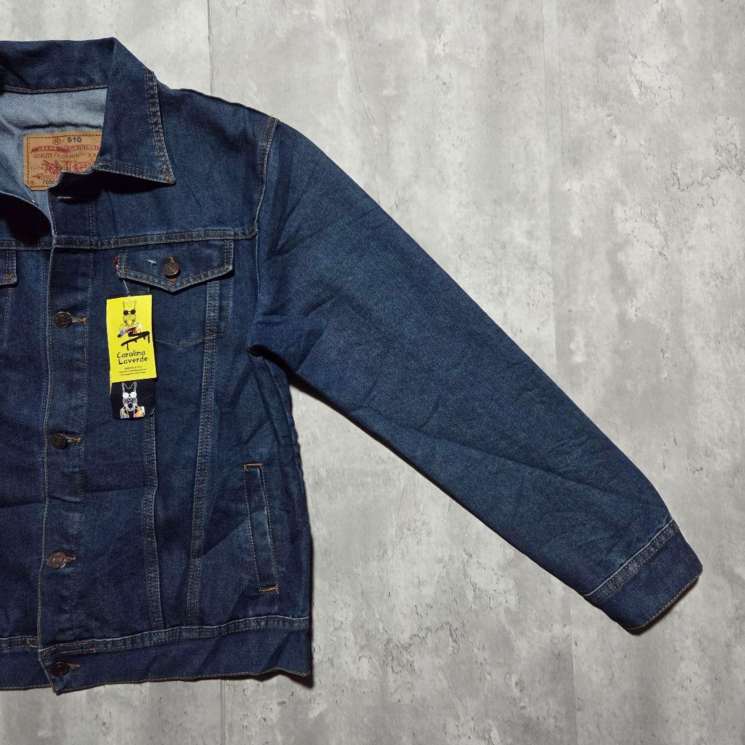 希少 海外コラボ デニムジャケット 芸者 Geisha アート