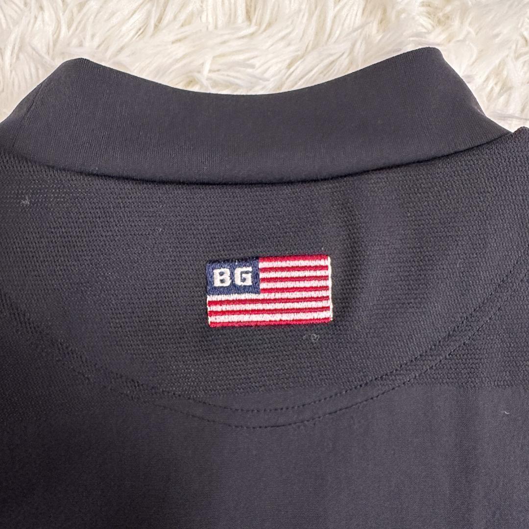 ブリーフィング ゴルフウェア ラッセルメッシュデザイン ポロシャツ ブラック L