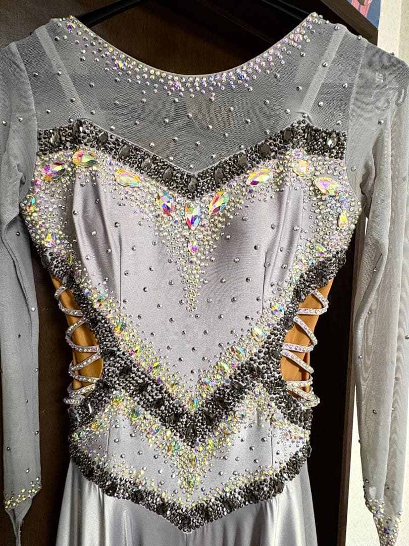 社交ダンス用シルバードレス