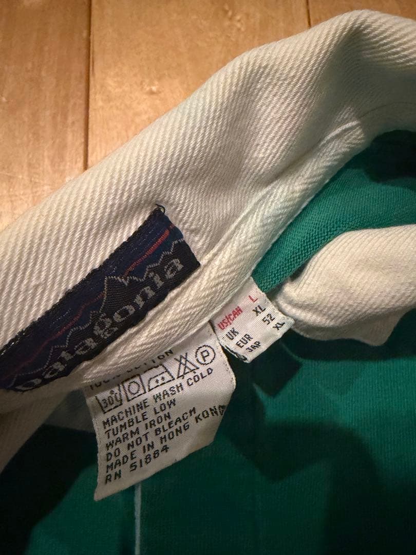 名作 80s パタゴニア ラガーシャツ L ヴィンテージ グリーン パープル