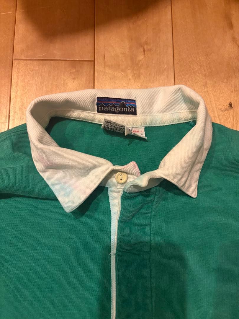 名作 80s パタゴニア ラガーシャツ L ヴィンテージ グリーン パープル
