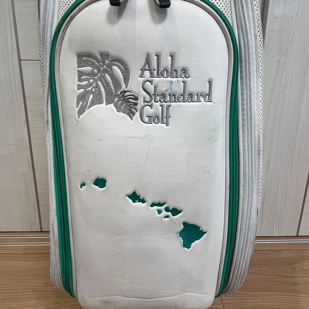 Aloha Standard ゴルフキャディバッグ ホワイト/レア