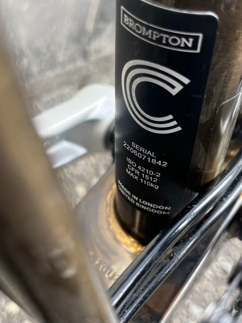 BROMPTONブロンプトン ブラックラッカー2023年M6R bluelug