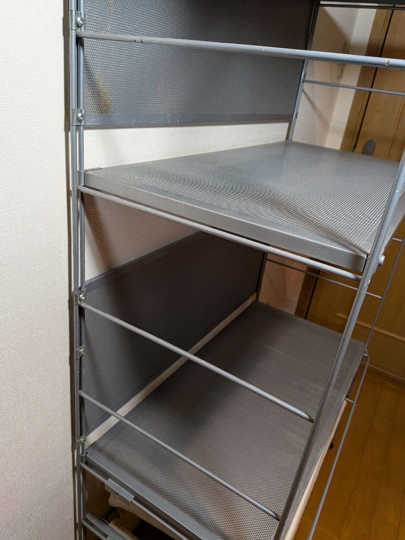 《送料込》MUJI スチールユニットシェルフ 棚 収納 台 引出し 廃盤スタイル