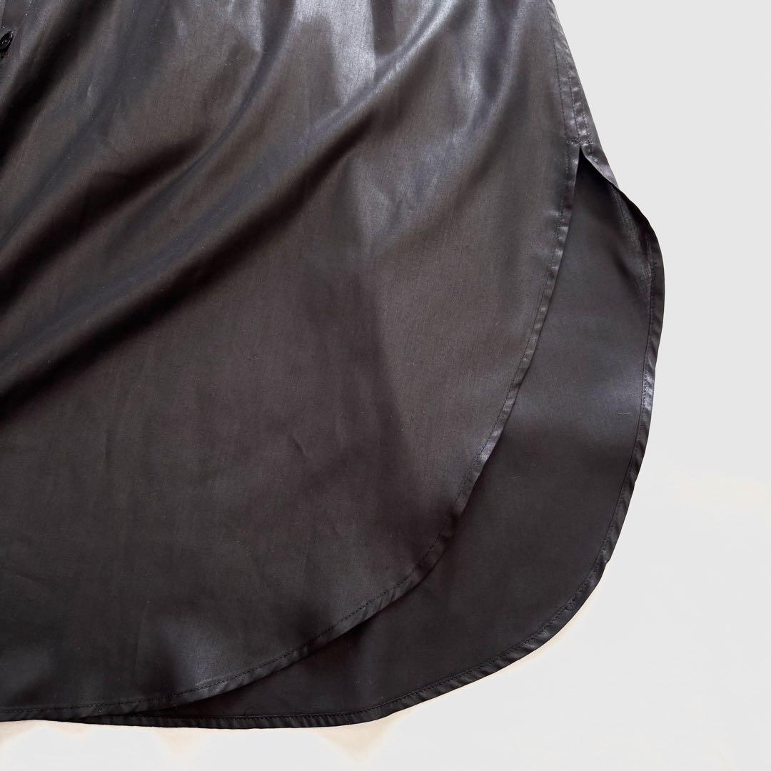 極美品☆bajra バジュラ　ロング　シャツワンピース　ベルト付き　ブラック　0