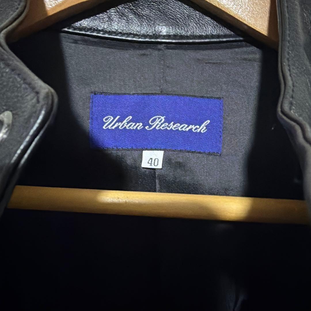 URBAN RESEARCH シングルライダースジャケット 黒