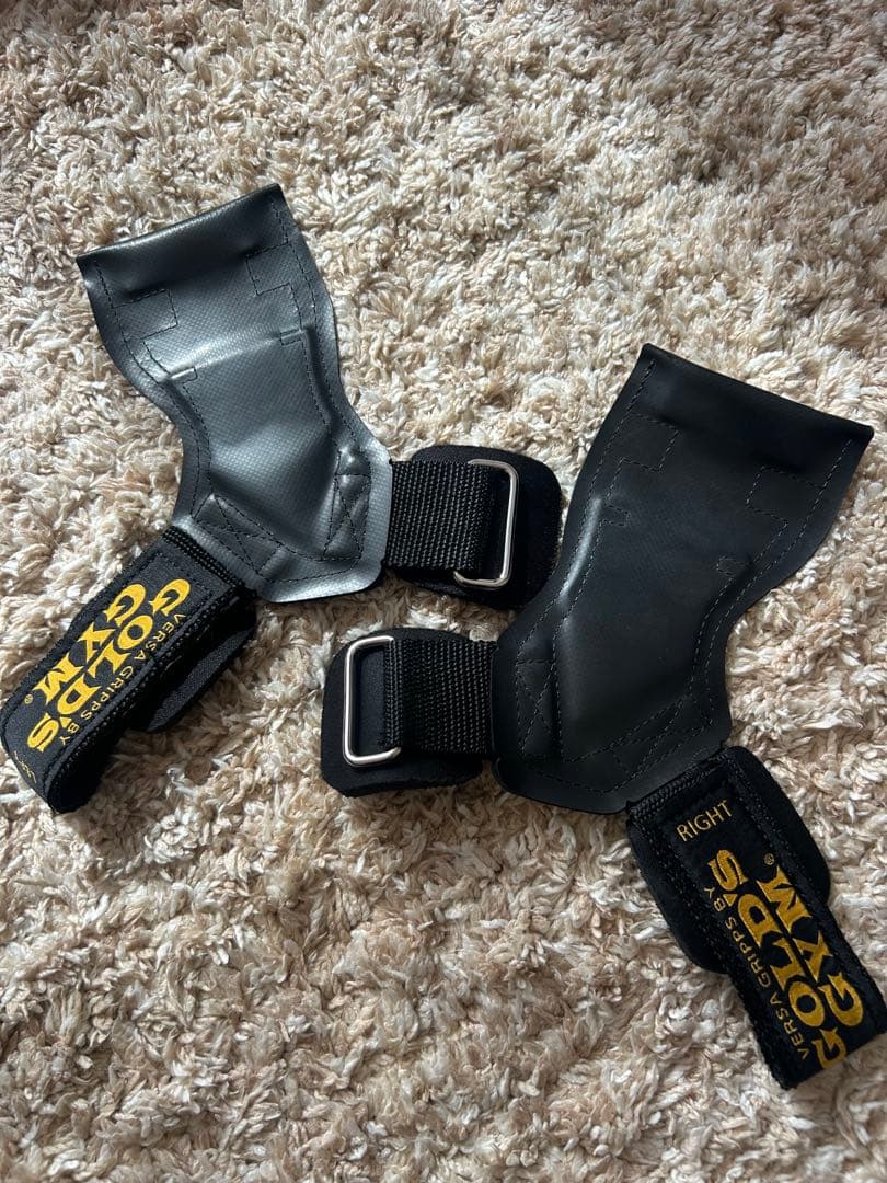 ゴールドジム(GOLD'S GYM)　パワーグリップ　プロ　Sサイズ　ペア