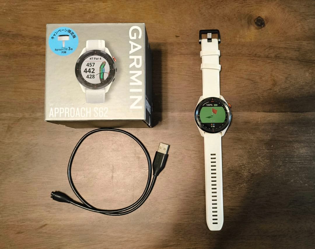 GARMIN ガーミン Approach S62 White CT10 3個付き