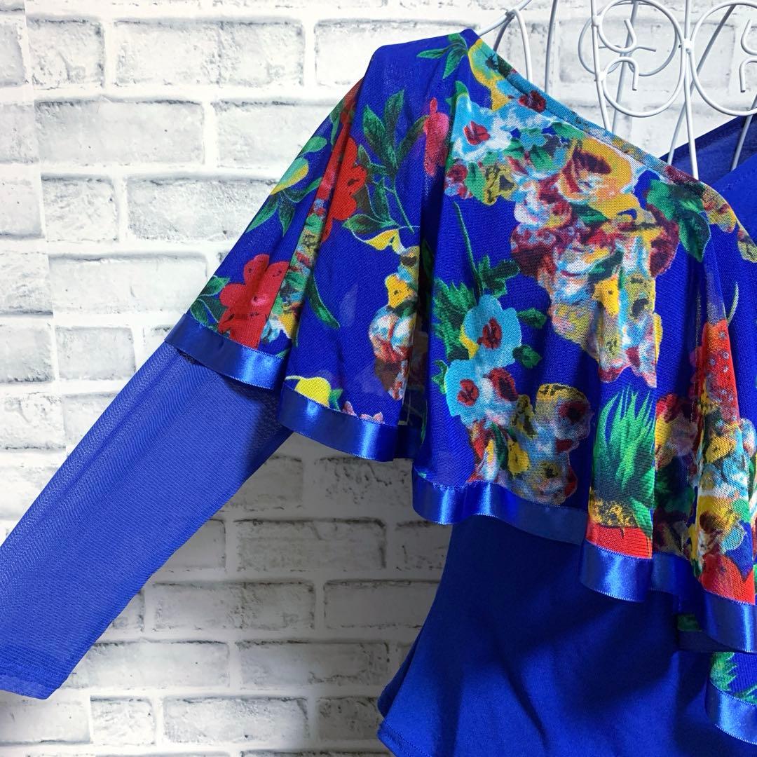 【ICHIOKU】イチオク　社交ダンス　花柄　トップス　スカート　セットアップ