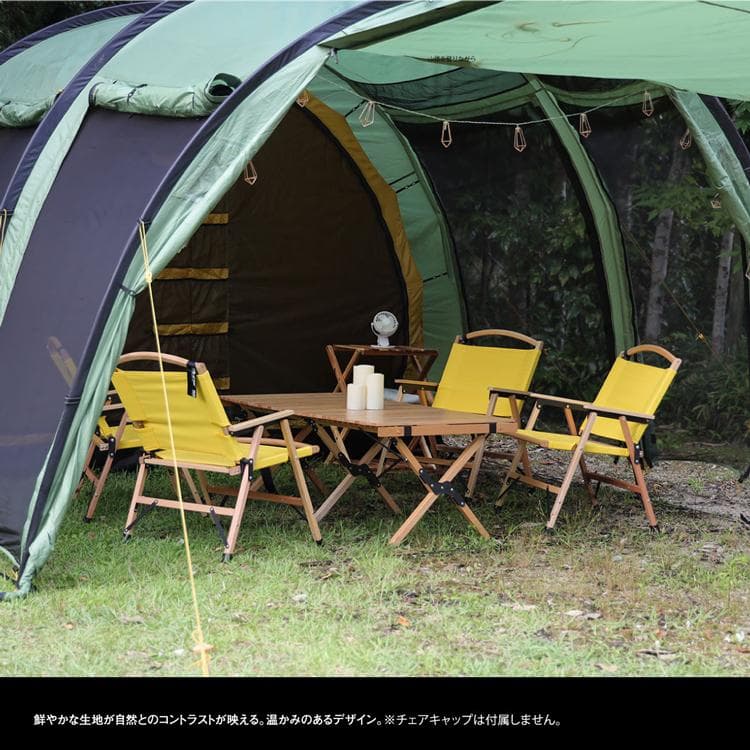 アウトドアチェア 2個セット revir of  ウッドチェア