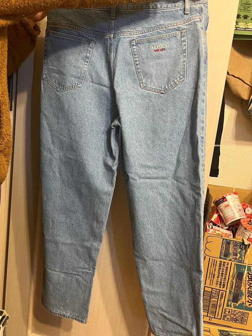 Supreme Baggy Jean 34インチWashed Blue 22FW