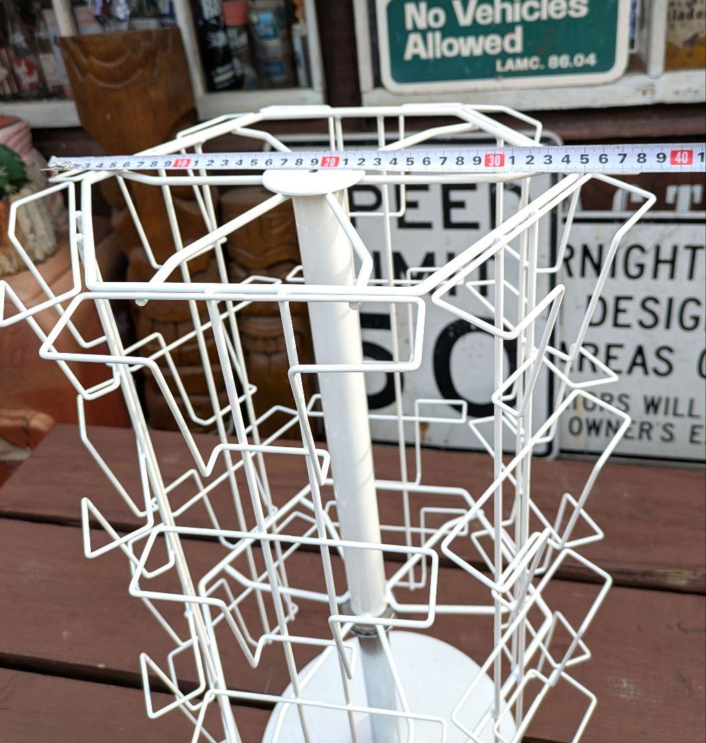 卓上ポストカード回転ラック　4段6面　店舗用什器