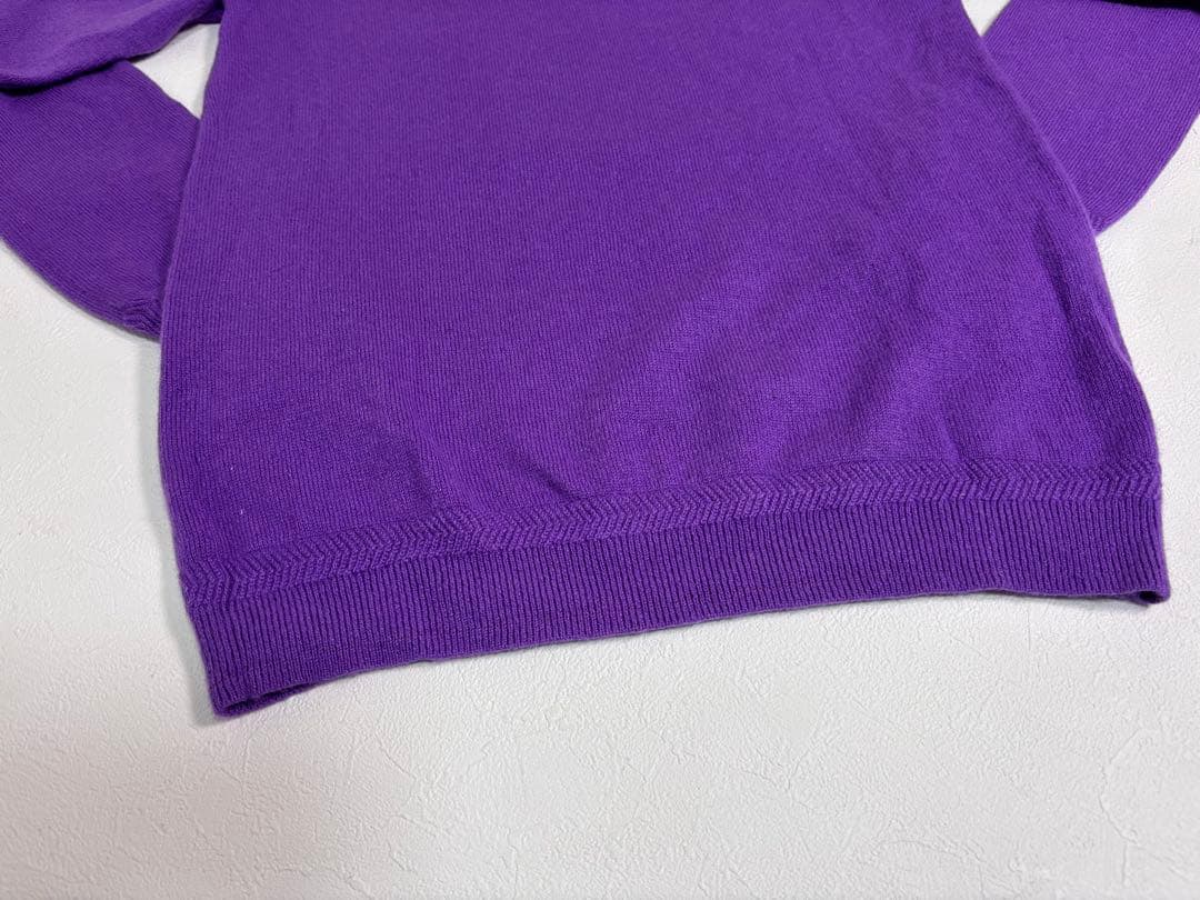 極美品 ブリーフィング ゴルフ カシミヤ100% ニット セーター パープル M