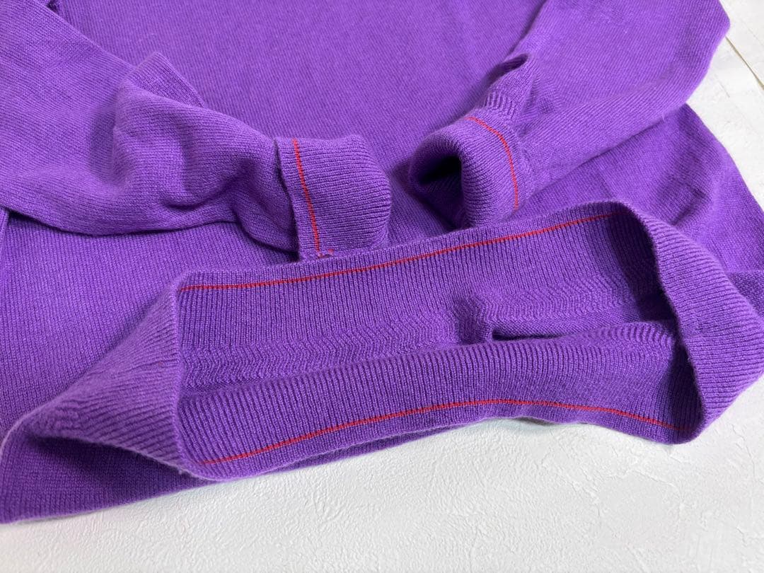 極美品 ブリーフィング ゴルフ カシミヤ100% ニット セーター パープル M