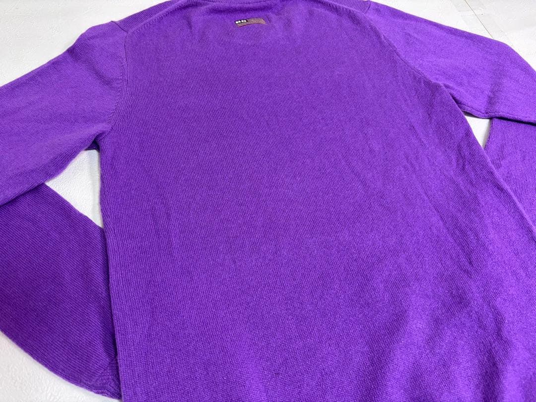極美品 ブリーフィング ゴルフ カシミヤ100% ニット セーター パープル M