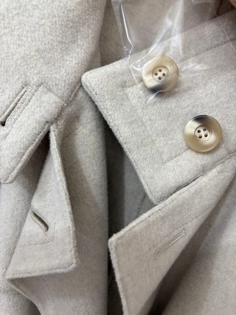 エンフォルド　ソフトリバーケープコート　アイボリー　オーバーサイズ　36