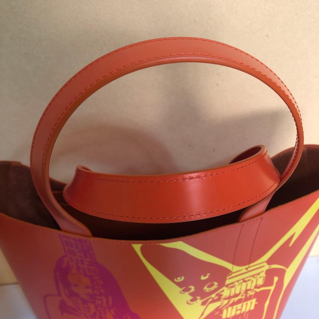 ヒステリックグラマー　本革トートバッグ　オレンジ
