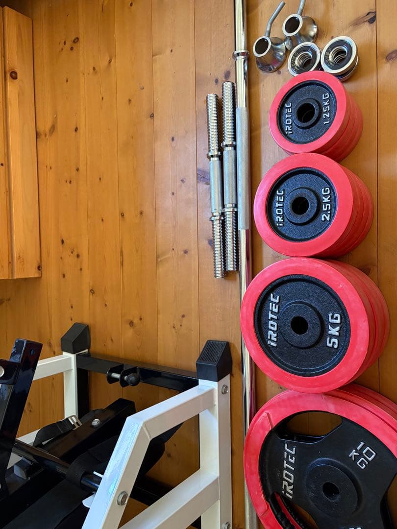 iROTECトレーニングベンチ ウェイトプレート付き